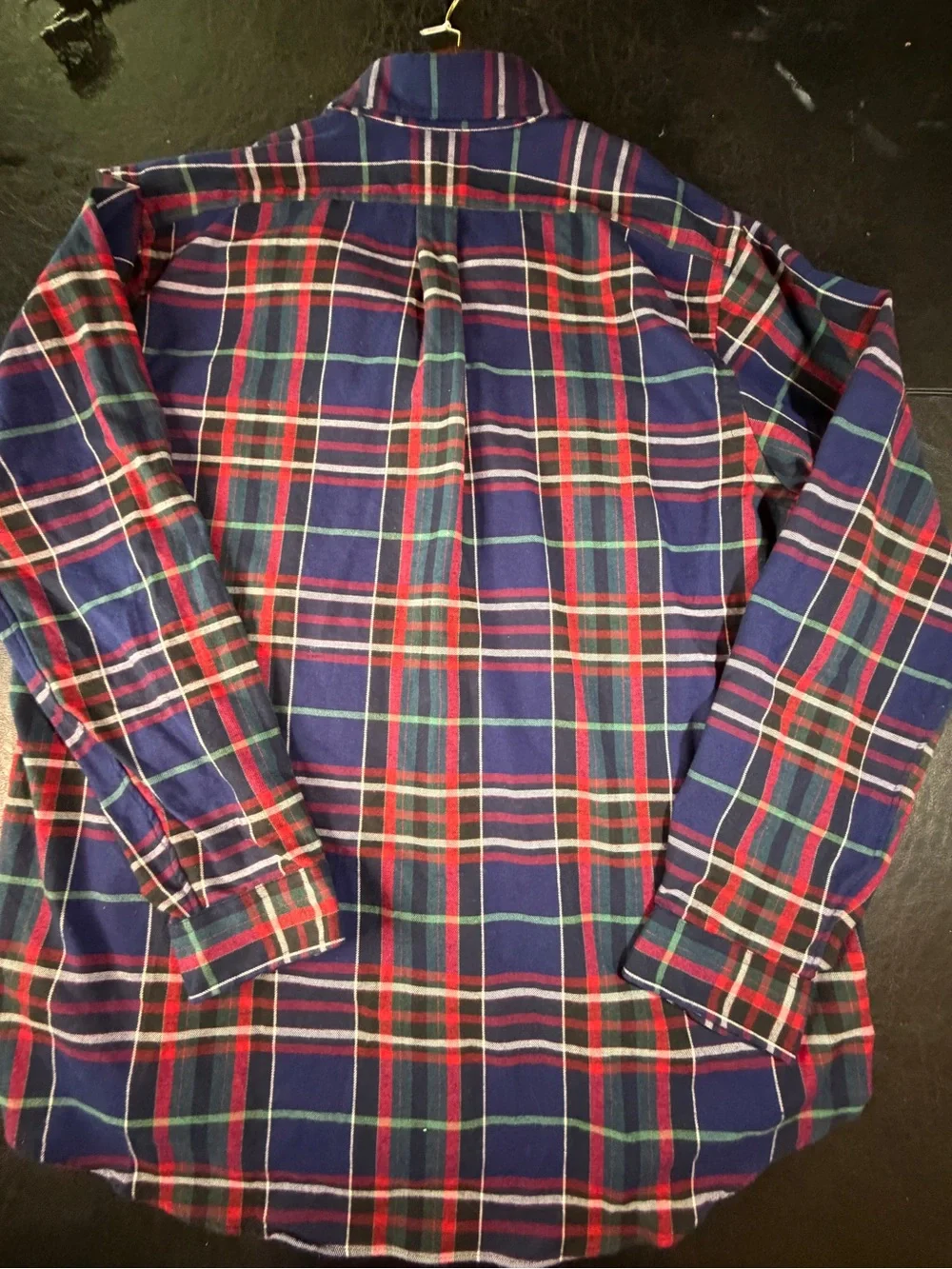 Polo by Ralph Lauren Navy Red Green Plaid Button-Down Shirt